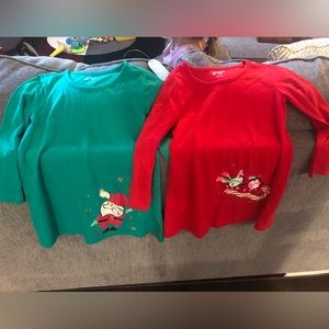 Santa dress and penquin on slide dress, size 4T